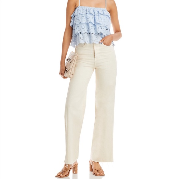 Express Tops - 💙Express Lace trim top NWT📍FIRM📍